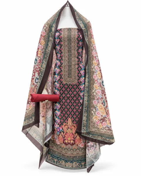 Zam Zam Diamond Lattice Floral - বিকল্প ছবি