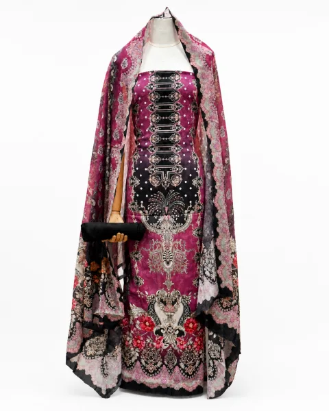Zam Zam Magenta Baroque Panel