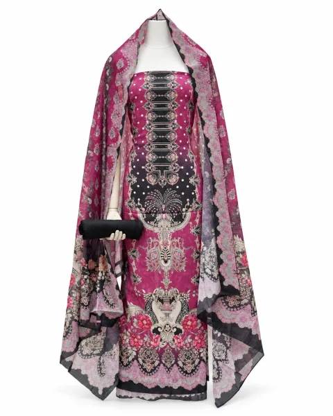 Zam Zam Magenta Baroque Panel - বিকল্প ছবি