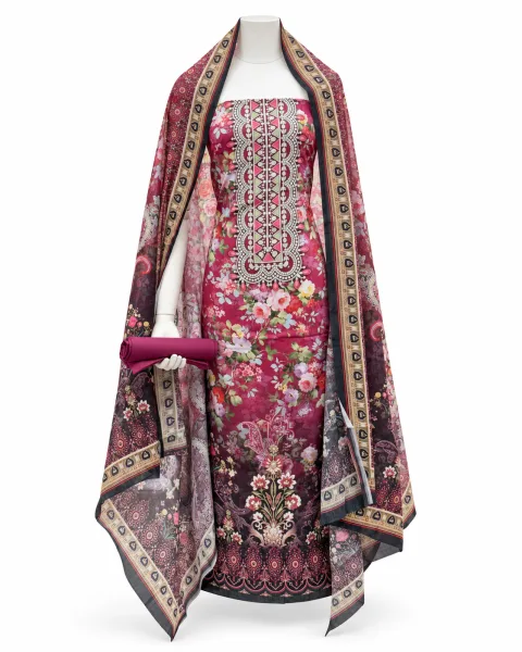 Zam Zam Rose Lace Diamond Panel - বিকল্প ছবি
