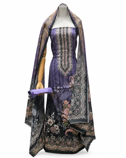 Zam Zam Purple Gradient Floral