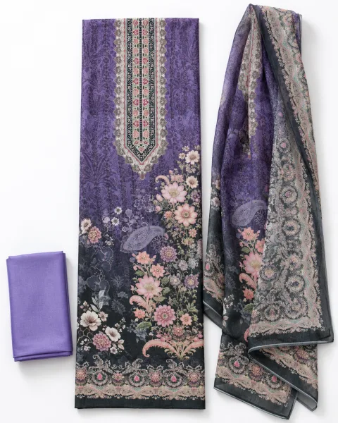 Zam Zam Purple Gradient Floral
