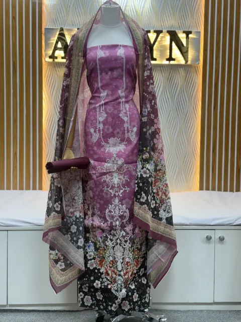 Zam Zam Cherry Blossom Dark Dupatta
