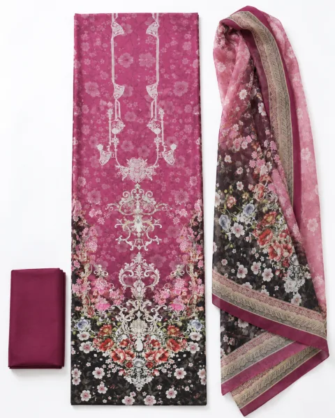 Zam Zam Cherry Blossom Dark Dupatta
