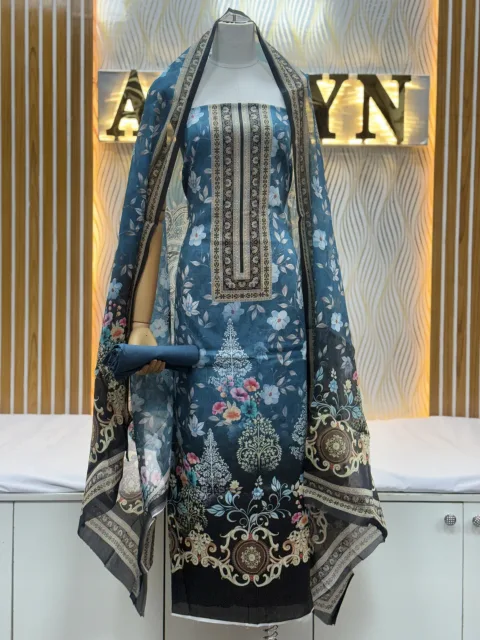 Zam Zam Teal Floral Medallion