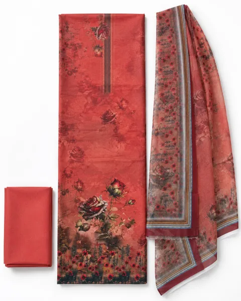 Zam Zam Coral Floral Vertical
