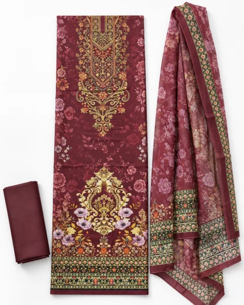 Zam Zam Maroon Ornate Panel