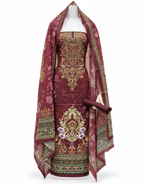 Zam Zam Maroon Ornate Panel - বিকল্প ছবি