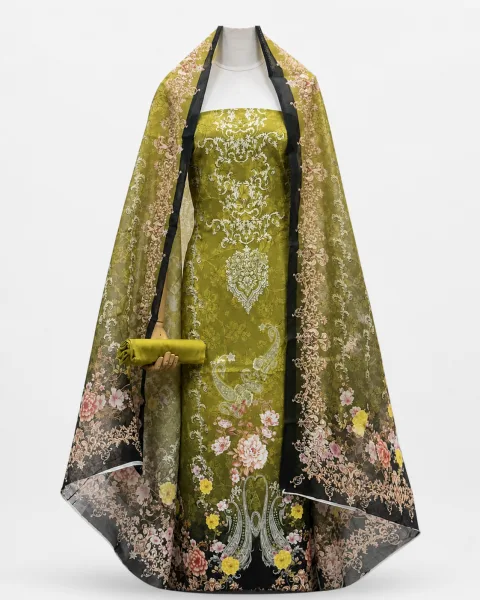Zam Zam Damask Peacock Floral - alternate view