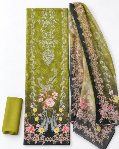 Zam Zam Damask Peacock Floral - বিকল্প ছবি