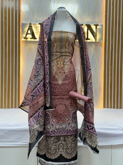 Zam Zam Damask Purple Lace