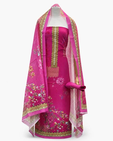 Zam Zam Hot Pink Floral Gold