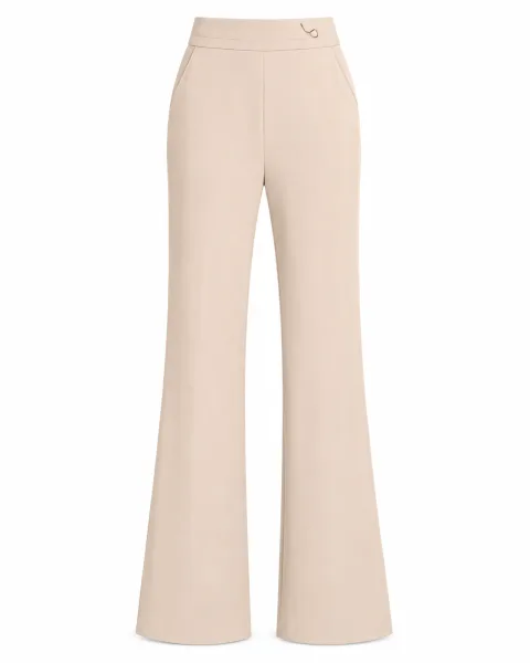 Comfort Desert Khaki Flare Trousers