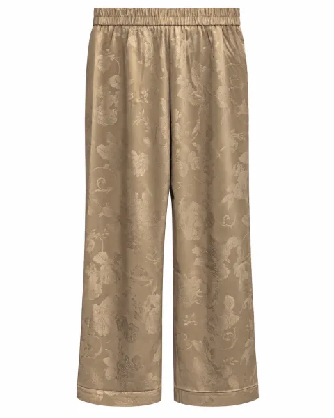 Comfort Desert Khaki & Midnight Black Straight-Leg Trousers - alternate view