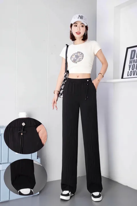 Stylish Midnight Black Tailored Trousers