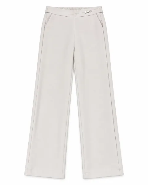 Stylish Light Camel Straight-Leg Trousers