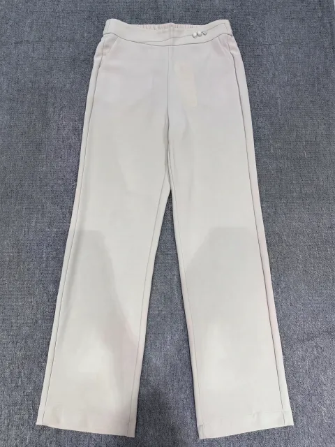 Stylish Light Camel Straight-Leg Trousers