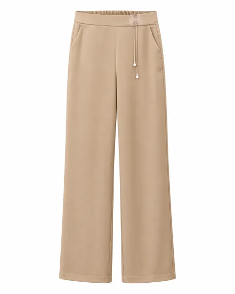 High Quality Champagne Gold Tailored Trousers