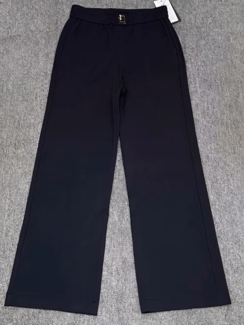 Stylish Midnight Black Tailored Trousers