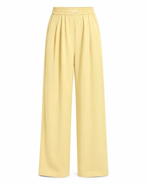 High Quality Yellow Straight-Leg Trousers