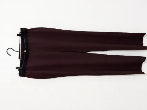 Comfort Plum Wine Flare Trousers - alternate view