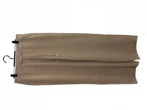 Premium Wide-Leg Trousers - Black & Beige - alternate view