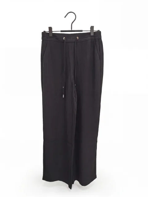 Premium Wide-Leg Trousers - Black & Beige