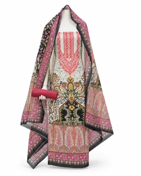 Zam Zam Pink Ethnic Ornate Panel - alternate view