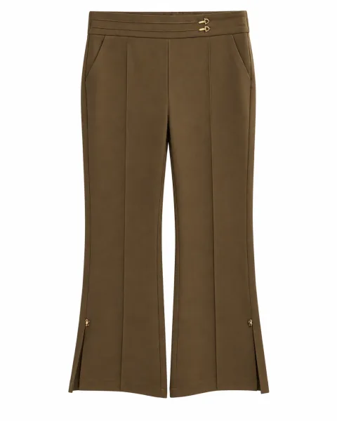 Premium Mocha Brown Flare Trousers