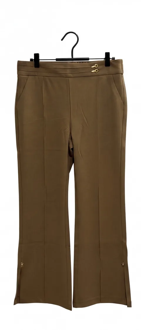 Premium Mocha Brown Flare Trousers