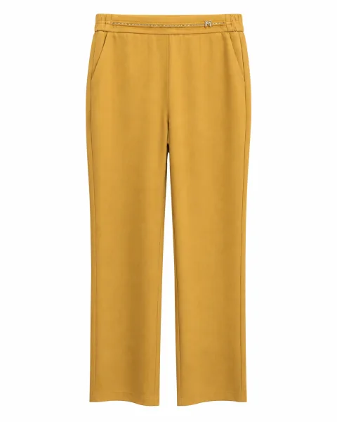 Stylish Beige Apricot Tailored Trousers - alternate view