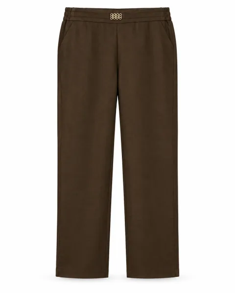 Premium Midnight Black Tailored Trousers - alternate view