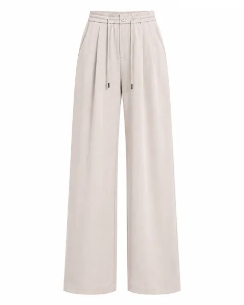 Trend Beige Tailored Trousers