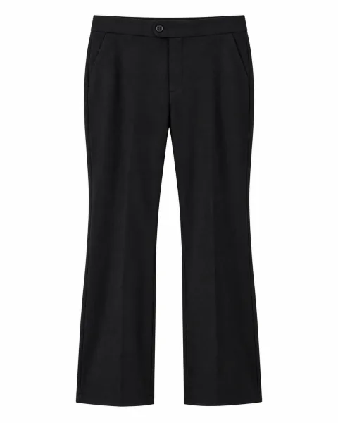 Stylish Midnight Black Tailored Trousers - alternate view