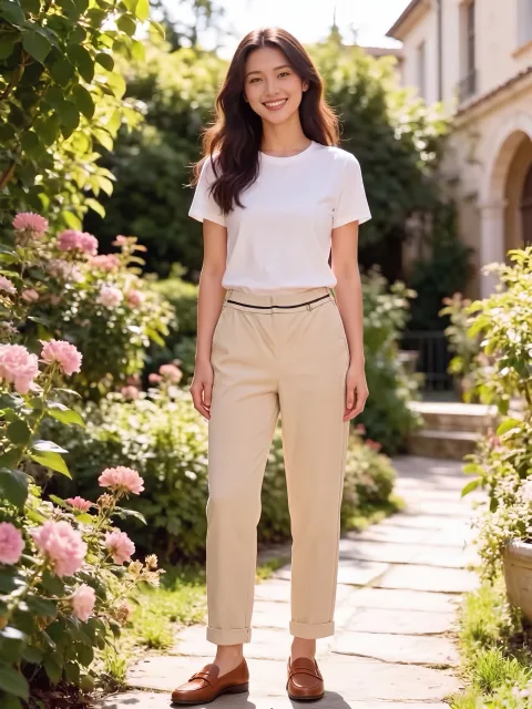 High Quality Ivory Cream Tailored Trousers