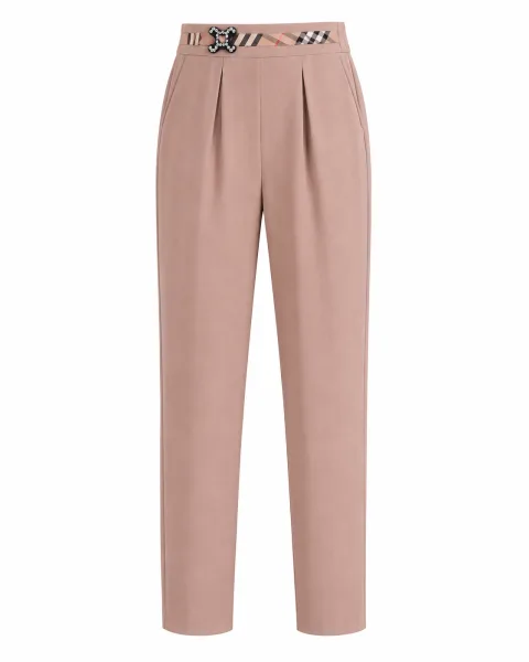 Premium Beige Tailored Trousers