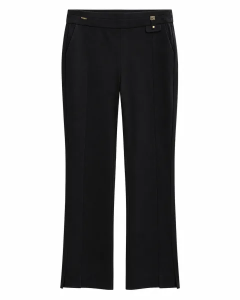 Stylish Midnight Black Tailored Trousers