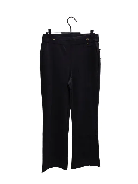 Stylish Midnight Black Tailored Trousers