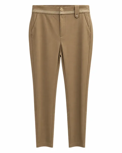 Premium Camel Tan Tailored Trousers