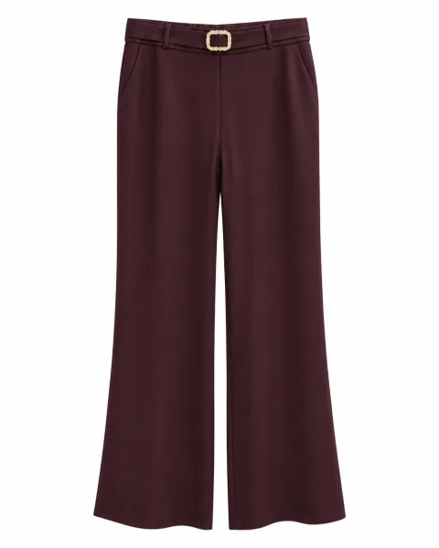 Trend Soft Beige Floor-Length Trousers - alternate view