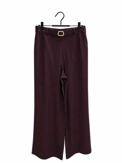 Trend Soft Beige Floor-Length Trousers - alternate view
