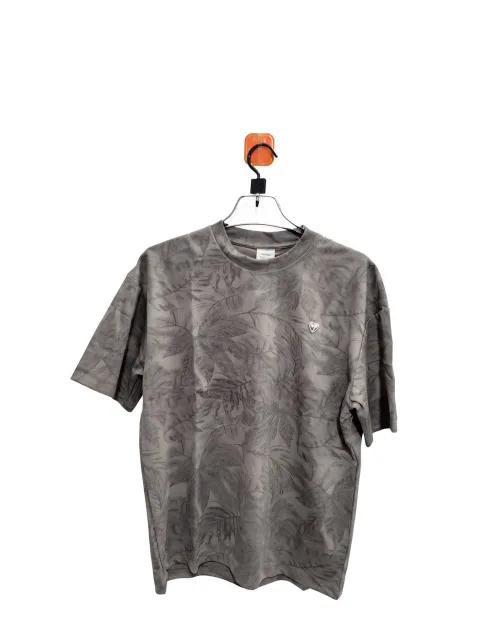 Men's Leaf Print Jacquard T-Shirt - Style 2667 - alternate view