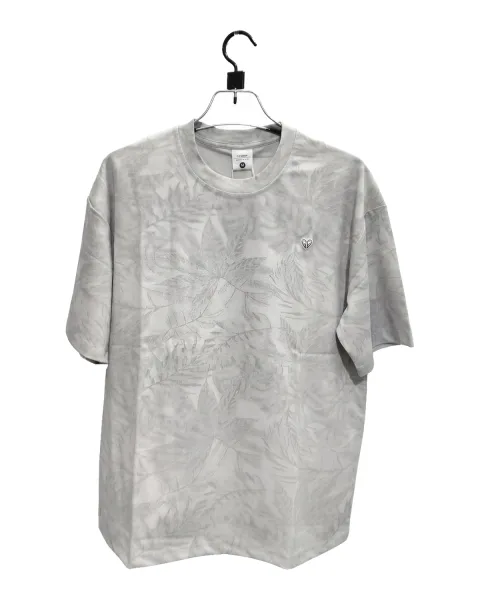 Men's Leaf Print Jacquard T-Shirt - Style 2667