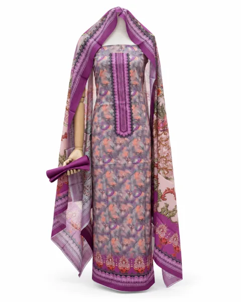 Zam Zam Lilac Tulip Leaf Purple Neck - বিকল্প ছবি