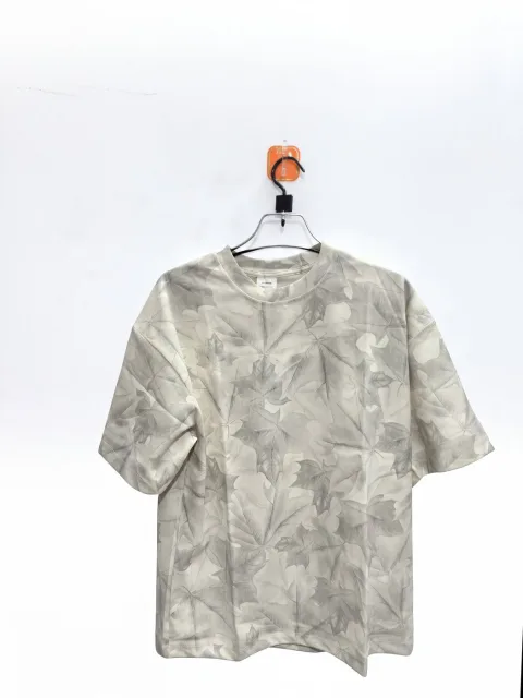 Men's Leaf Print Short Sleeve T-Shirt - Style 2669