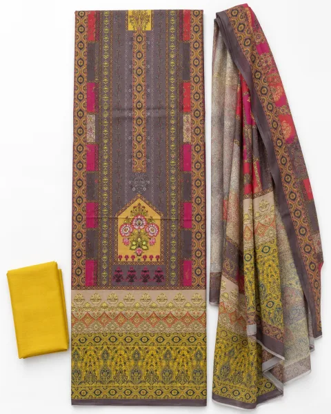 Zam Zam Brown Geometric Tribal Yellow