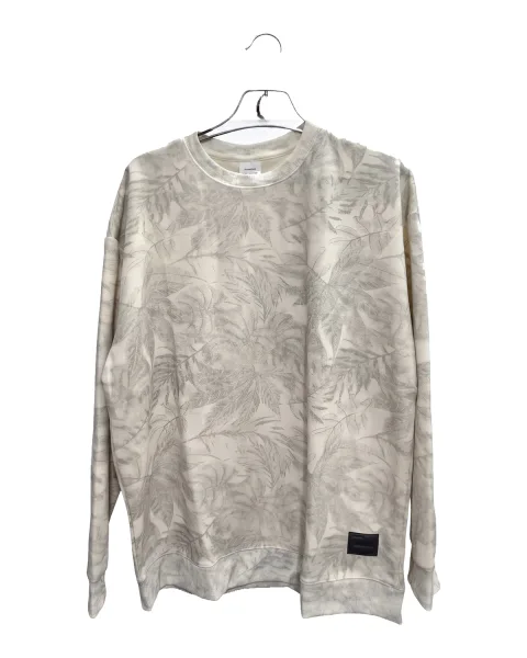 Men's Leaf Print Crewneck Sweatshirt - Style 77003