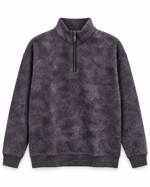 Men's Half-Zip Mock Neck Sweatshirt - Style 9101