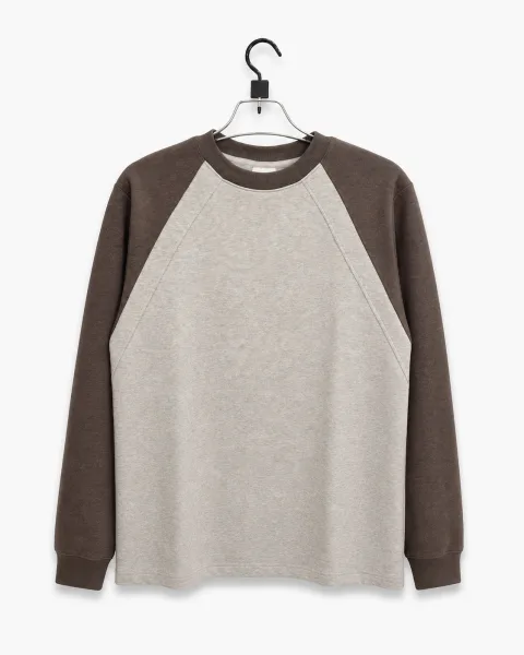 Men's Color-Block Raglan Crewneck Sweatshirt - Style 9129