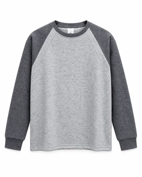 Men's Color-Block Raglan Crewneck Sweatshirt - Style 9129